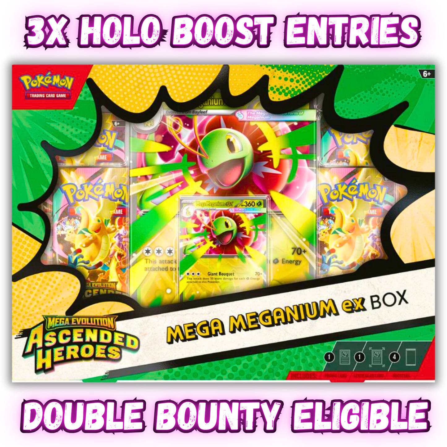 Ascended Heroes Mega Meganium ex Box