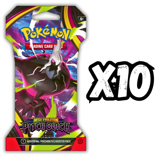 Pitch Black Sleeved - 10 Packs