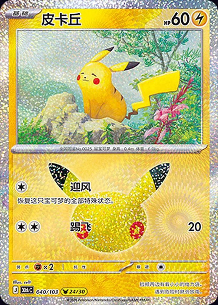 Pikachu 040/103