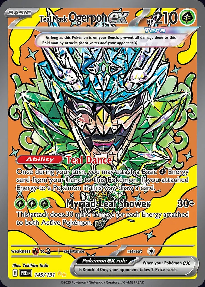 Teal Mask Ogerpon ex 145 Special Illustration Rare - EN-sv8pt5 card