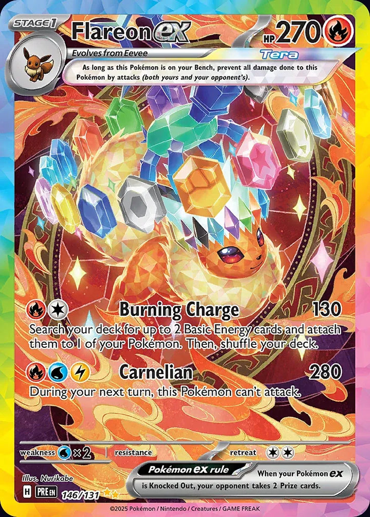 Flareon ex 146 Special Illustration Rare - EN-sv8pt5 card