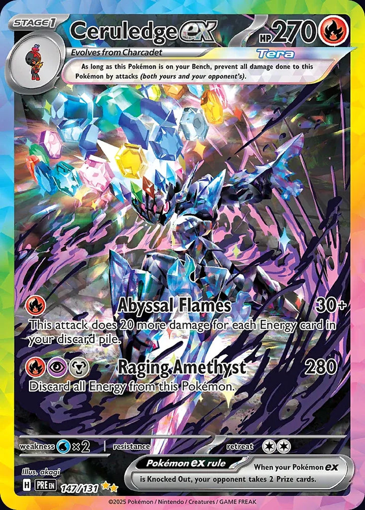 Ceruledge ex 147 Special Illustration Rare - EN-sv8pt5 card