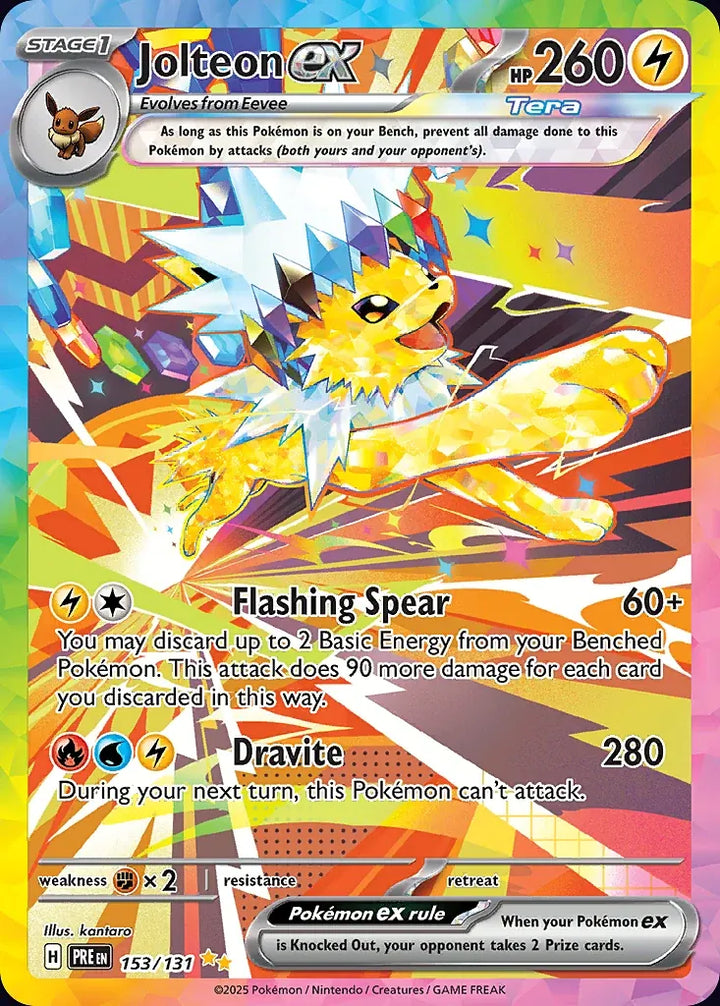 Jolteon ex 153 Special Illustration Rare - EN-sv8pt5 card
