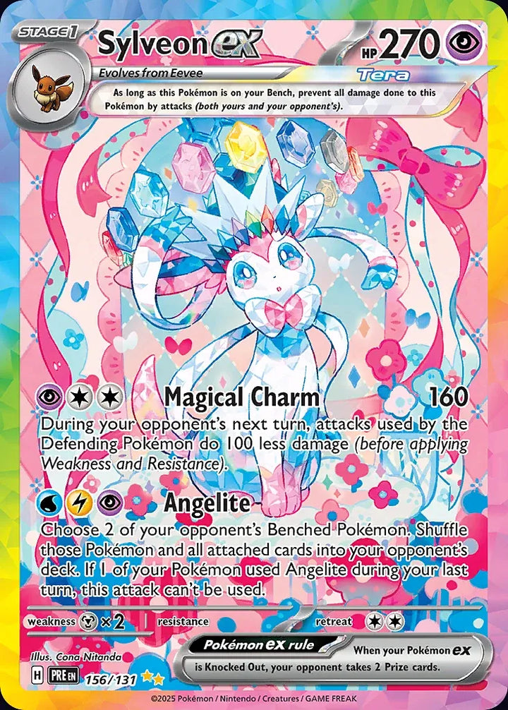 Sylveon ex 156 Special Illustration Rare - EN-sv8pt5 card