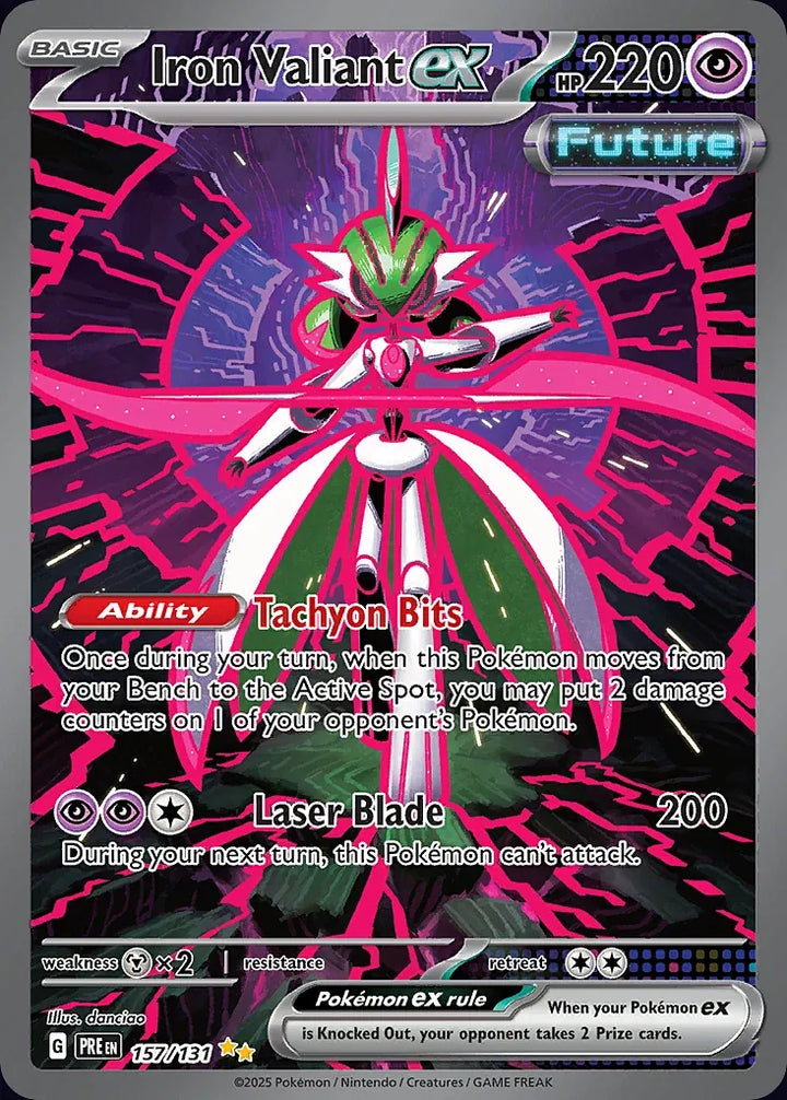 Iron Valiant ex 157 Special Illustration Rare - EN-sv8pt5 card