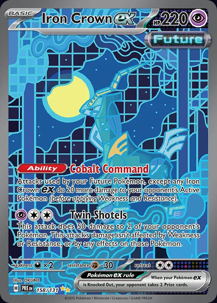 Iron Crown ex 158 Special Illustration Rare - EN-sv8pt5 card