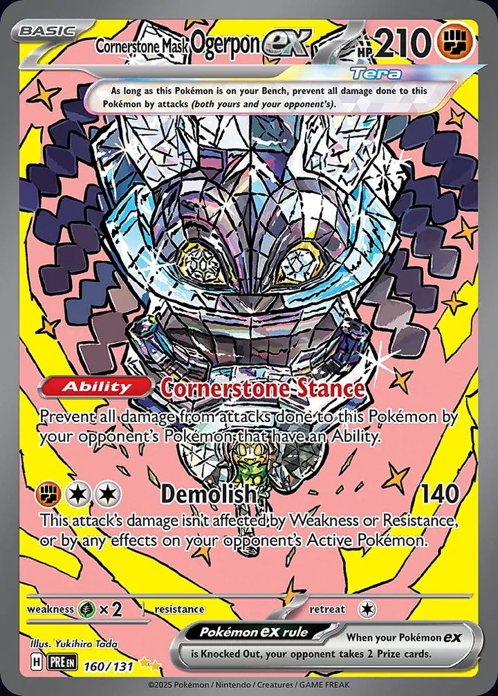 Cornerstone Mask Ogerpon ex 160 Special Illustration Rare - EN-sv8pt5 card