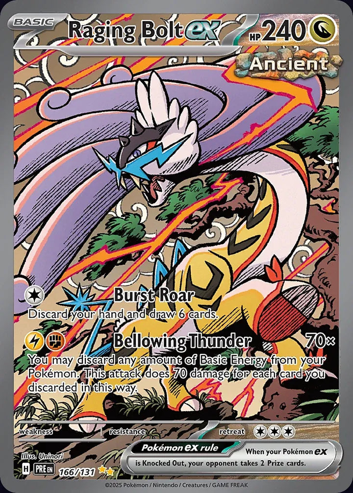 Raging Bolt ex 166 Special Illustration Rare - EN-sv8pt5 card