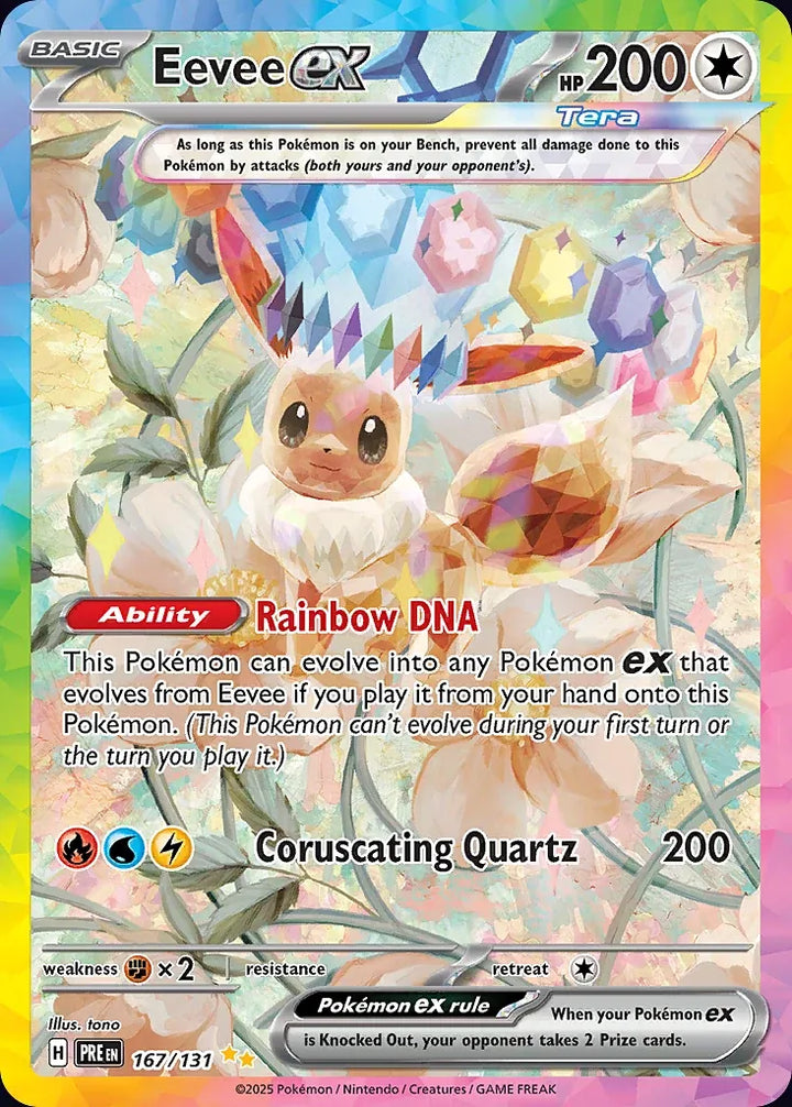 Eevee ex 167 Special Illustration Rare - EN-sv8pt5 card