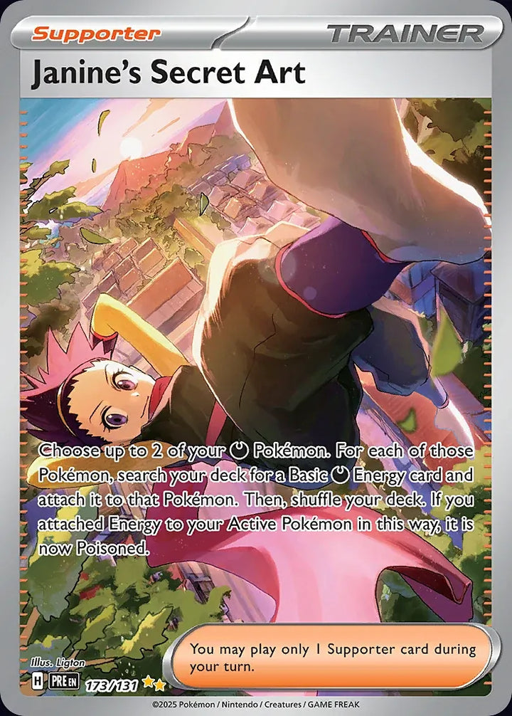 Janine's Secret Art 173 Special Illustration Rare - EN-sv8pt5 card