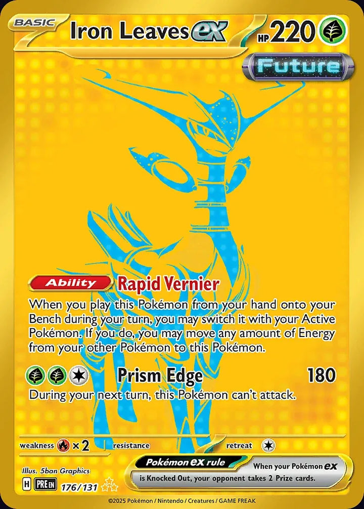 Iron Leaves ex 176 Hyper Rare (gold) - EN-sv8pt5 card