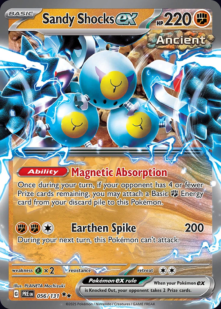 Sandy Shocks ex 56 Double Rare (ex) - EN-sv8pt5 card