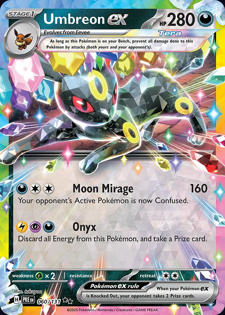 Umbreon ex 60 Double Rare (ex) - EN-sv8pt5 card
