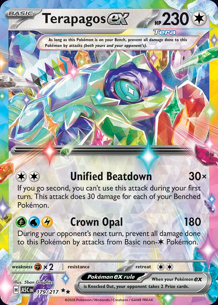 Terapagos ex 179 Double Rare (ex) - EN-me2pt5 card