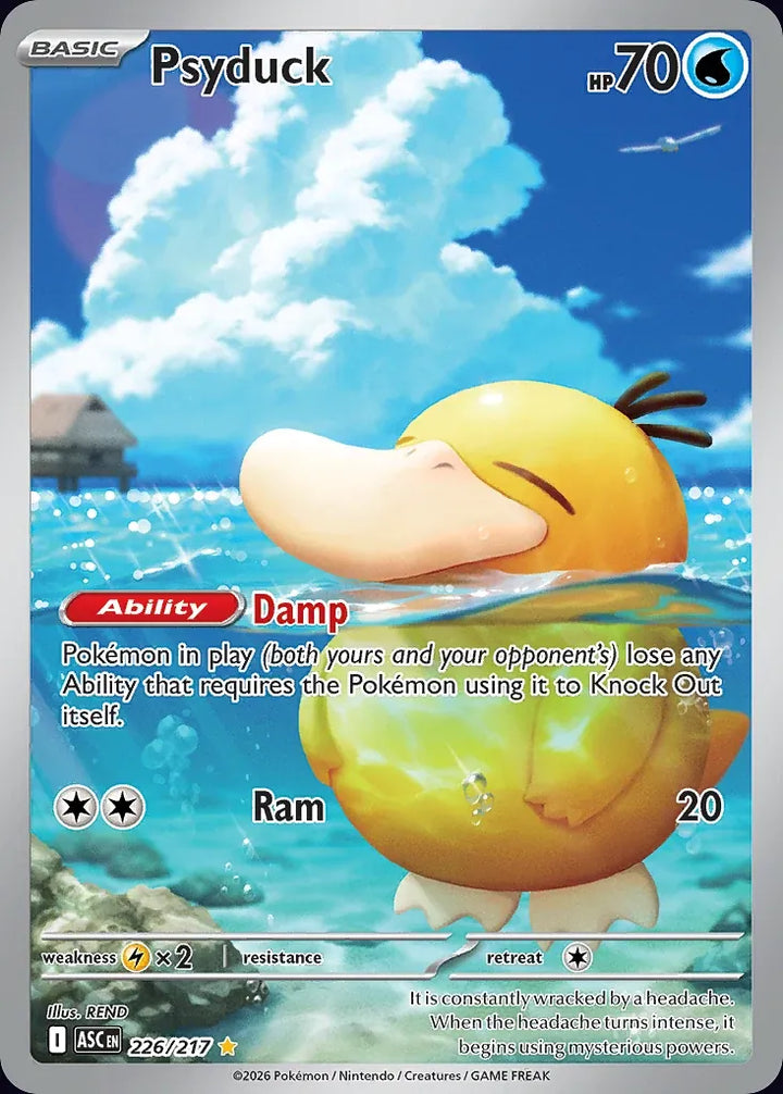 Psyduck 226 Illustration Rare - EN-me2pt5 card