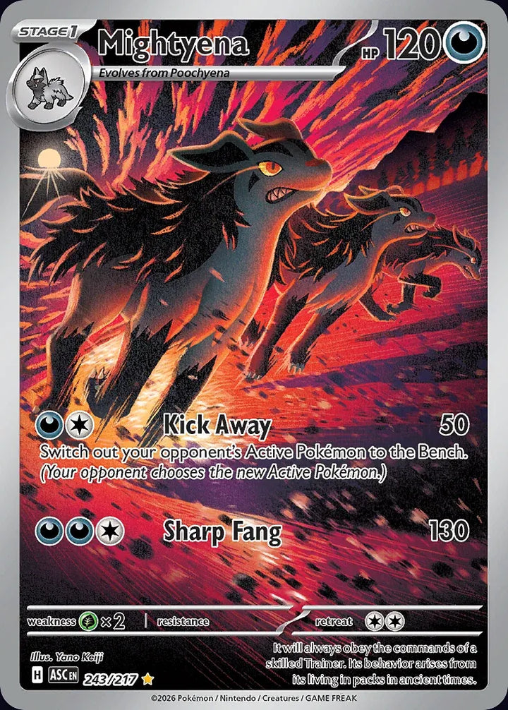 Mightyena 243 Illustration Rare - EN-me2pt5 card