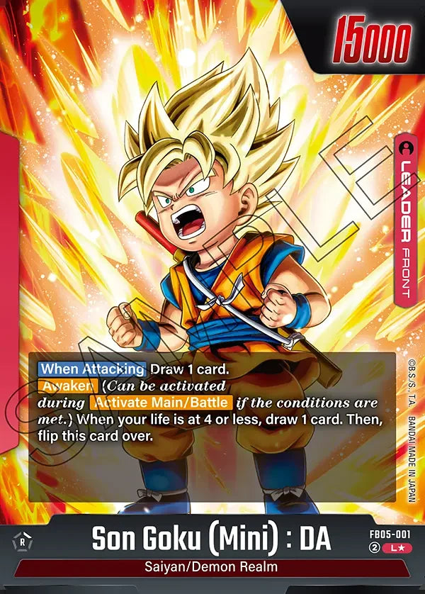Son Goku (Mini) FB05-001 Leader Parallel - Dragon Ball Super Fusion World FB05 card