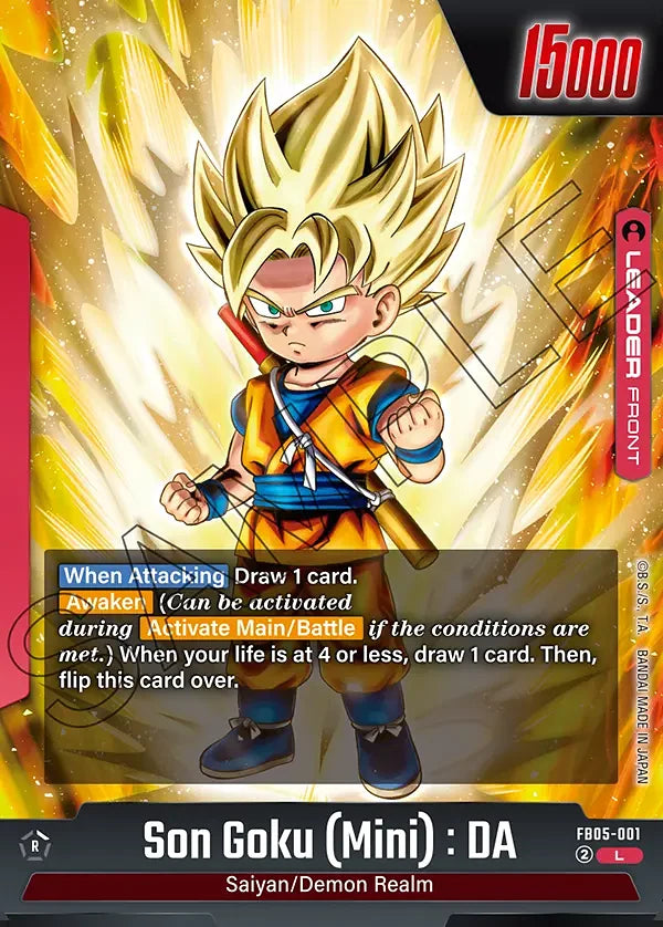 Son Goku (Mini) FB05-001 Leader Parallel - Dragon Ball Super Fusion World FB05 card