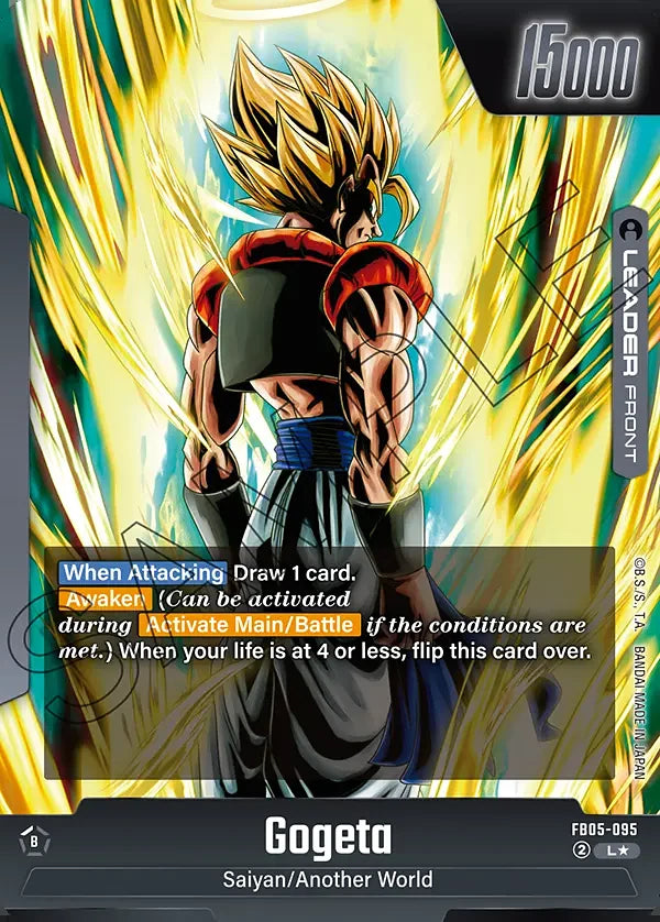 Gogeta FB05-095 Leader Parallel - Dragon Ball Super Fusion World FB05 card