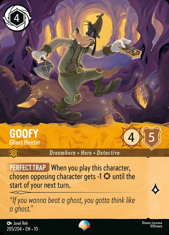Goofy - Ghost Hunter 205 Epic - Lorcana set 10 card