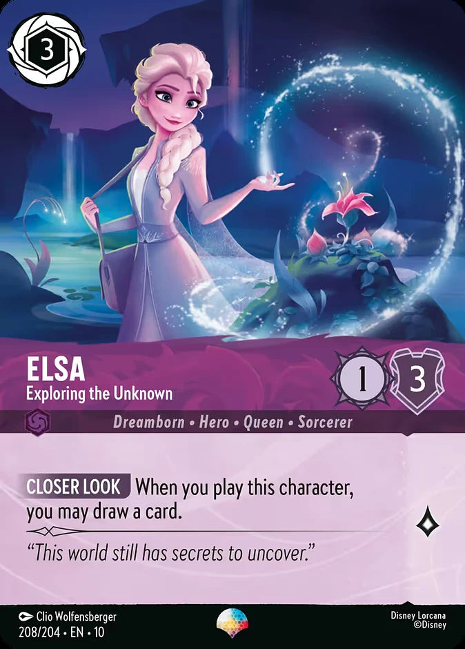 Elsa - Exploring the Unknown 208 Epic - Lorcana set 10 card