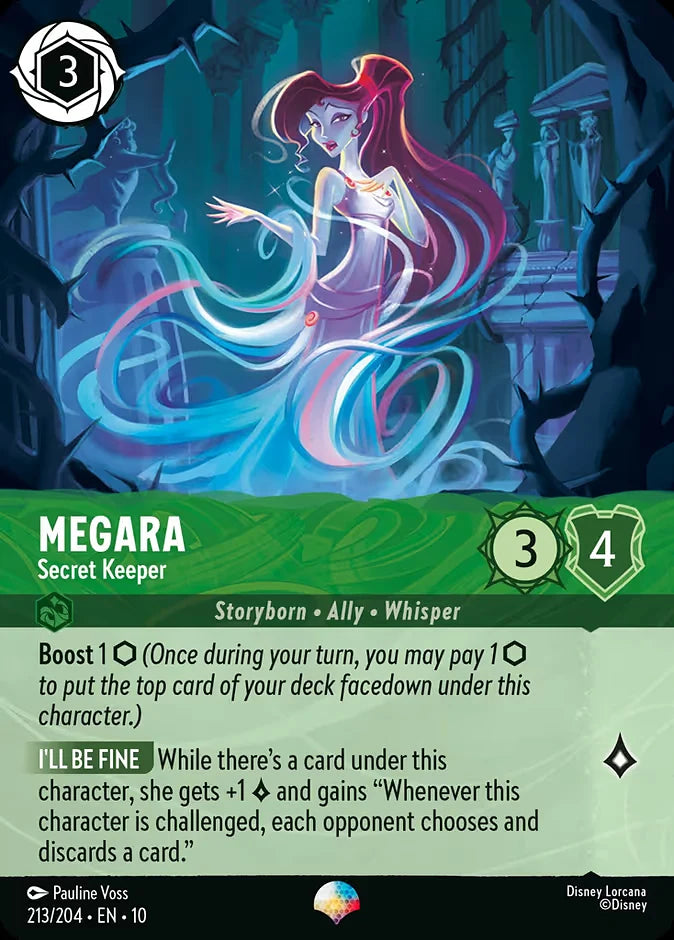 Megara - Secret Keeper 213 Epic - Lorcana set 10 card