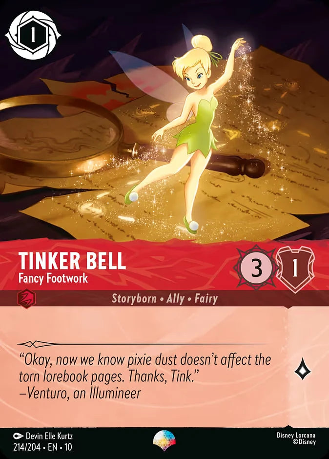 Tinker Bell - Fancy Footwork 214 Epic - Lorcana set 10 card