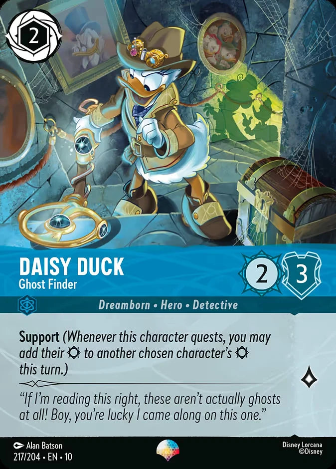 Daisy Duck - Ghost Finder 217 Epic - Lorcana set 10 card