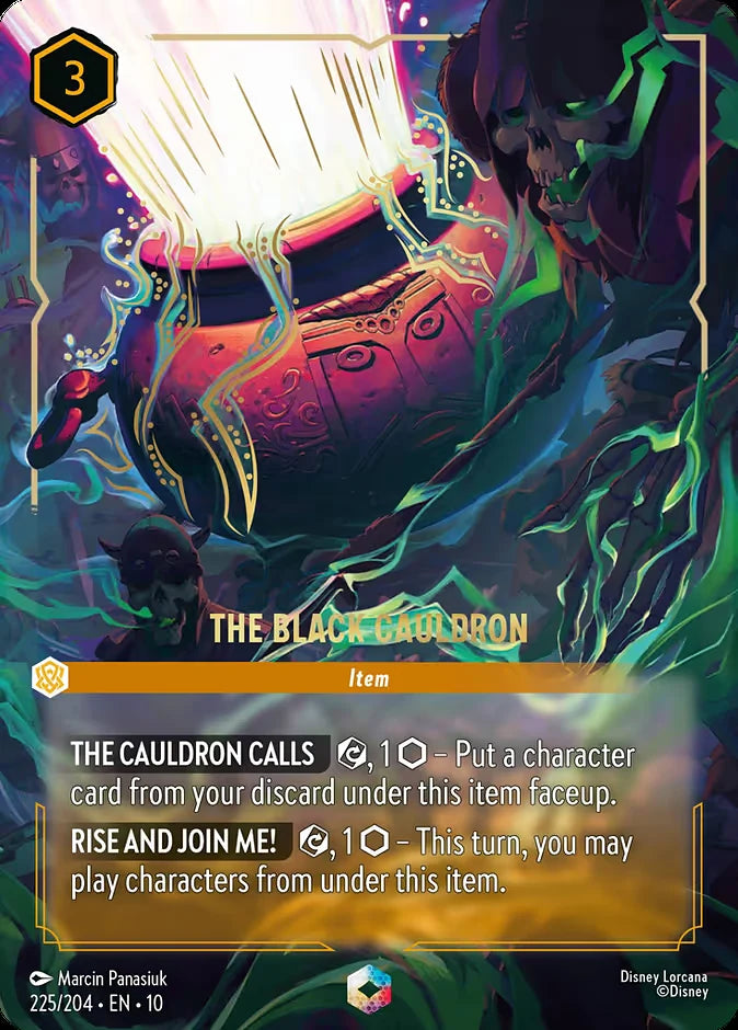 The Black Cauldron 225 Enchanted - Lorcana set 10 card
