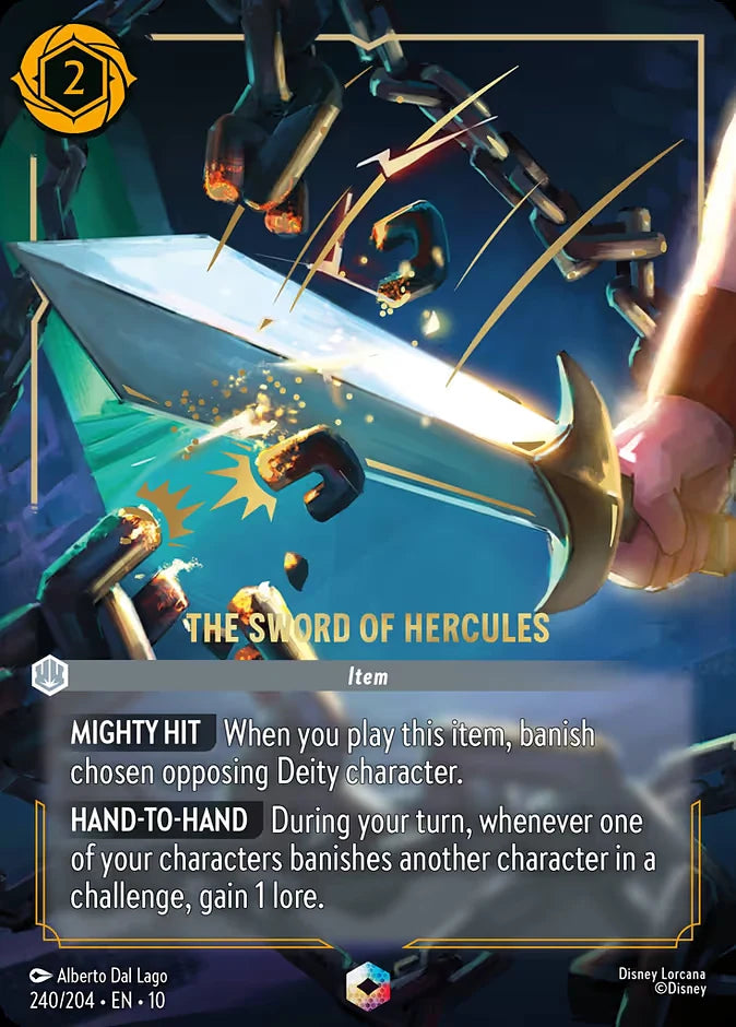 The Sword of Hercules 240 Enchanted - Lorcana set 10 card