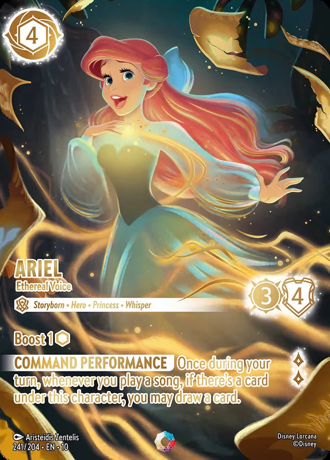 Ariel - Ethereal Voice 241 Iconic - Lorcana set 10 card