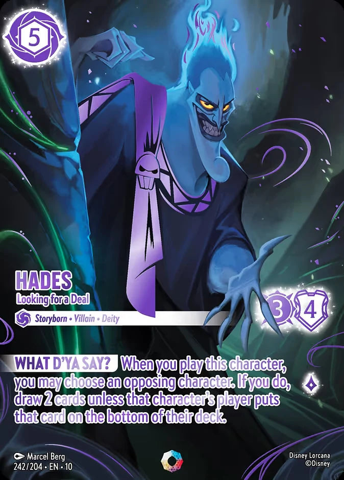 Hades - Looking for a Deal 242 Iconic - Lorcana set 10 card
