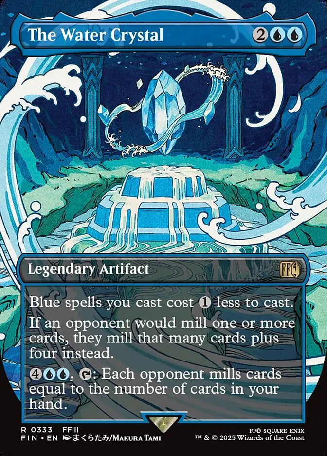 The Water Crystal 333 Borderless Rare - MTG fin card