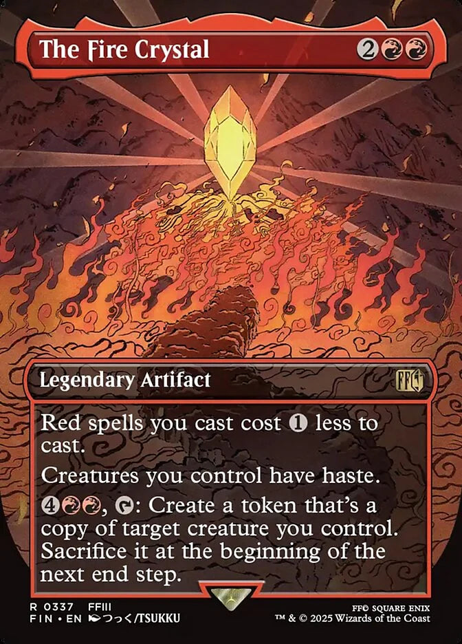The Fire Crystal 337 Borderless Rare - MTG fin card