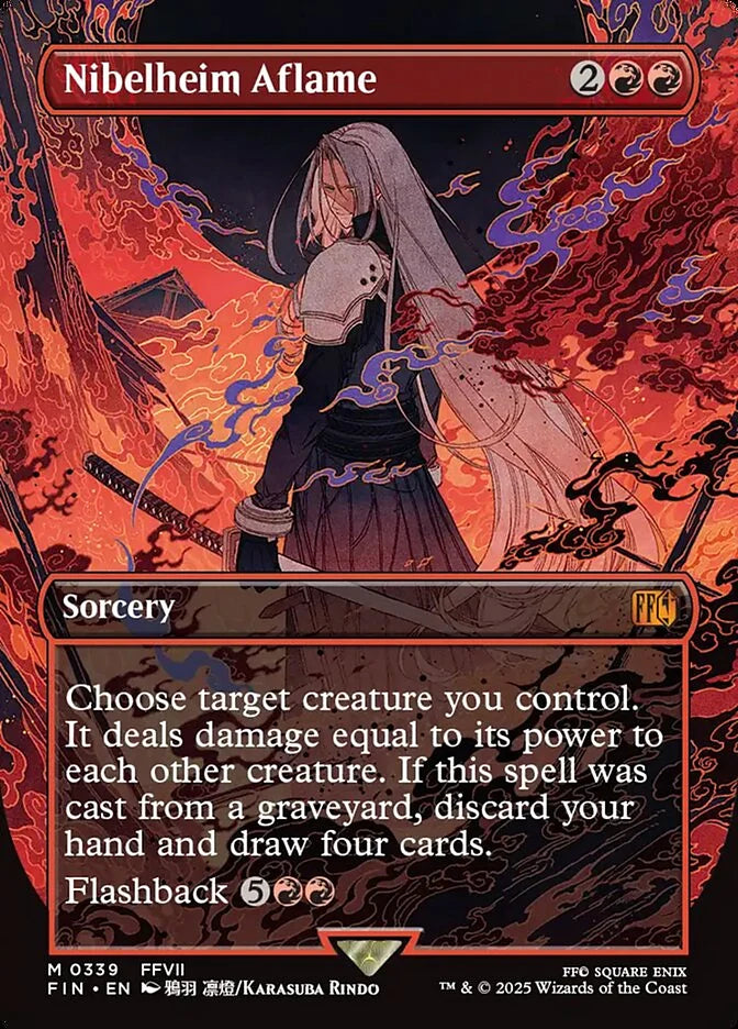 Nibelheim Aflame 339 Borderless Mythic - MTG fin card