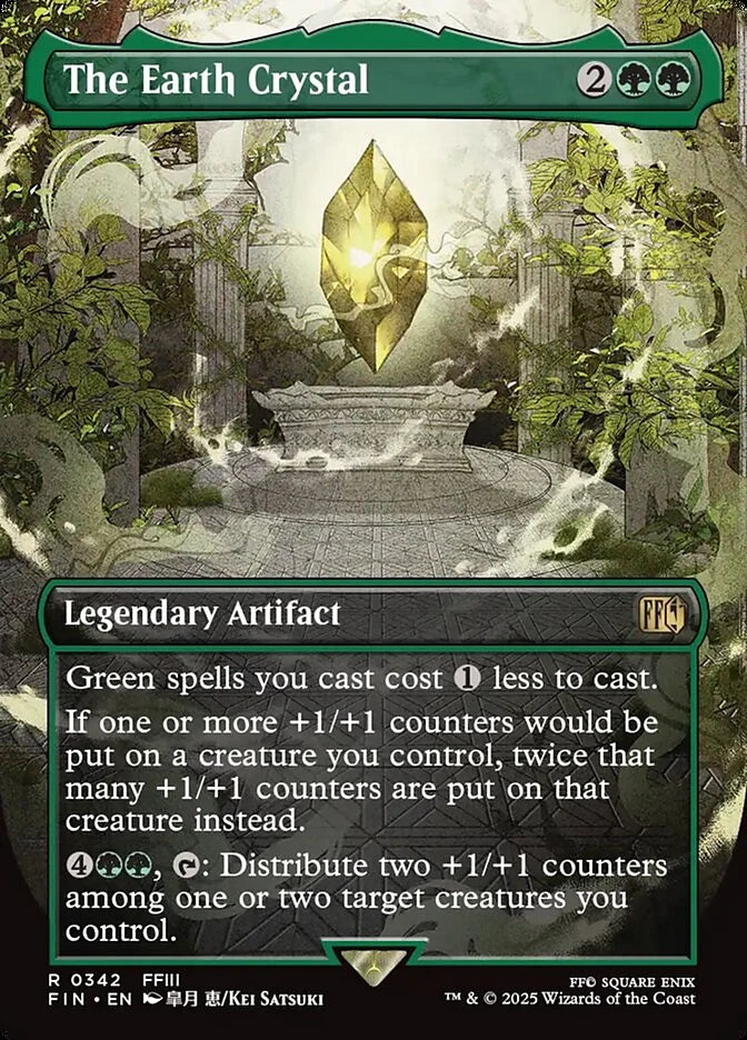 The Earth Crystal 342 Borderless Rare - MTG fin card
