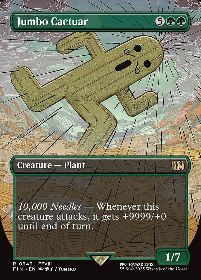 Jumbo Cactuar 343 Borderless Rare - MTG fin card