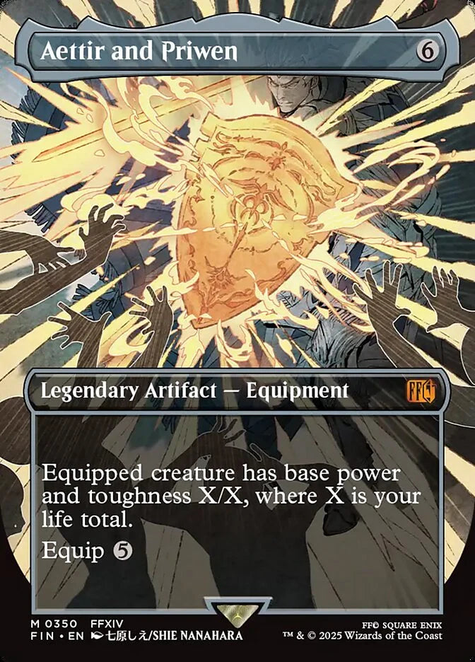 Aettir and Priwen 350 Borderless Mythic - MTG fin card