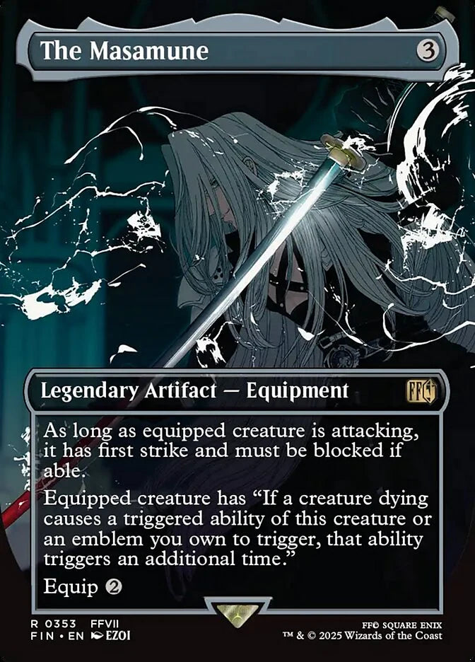The Masamune 353 Borderless Rare - MTG fin card