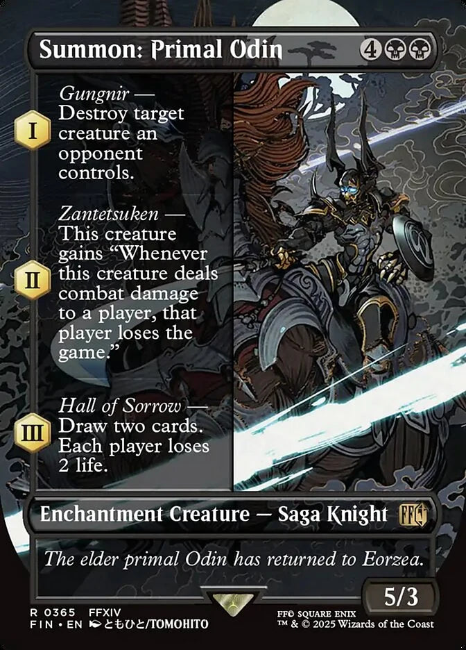 Summon: Primal Odin 365 Borderless Rare - MTG fin card