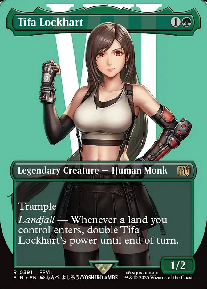 Tifa Lockhart 391 Borderless Rare - MTG fin card