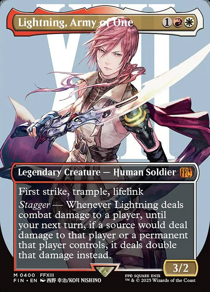 Lightning, Army of One 400 Borderless Mythic - MTG fin card