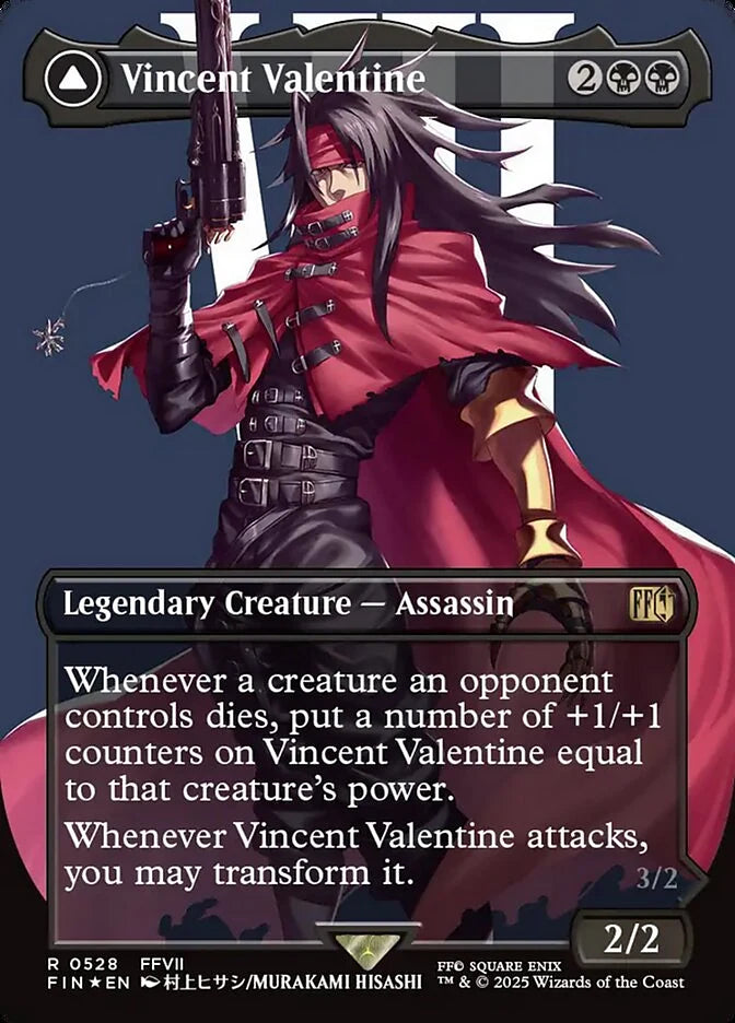 Vincent Valentine // Galian Beast 528 Borderless Rare - MTG fin card