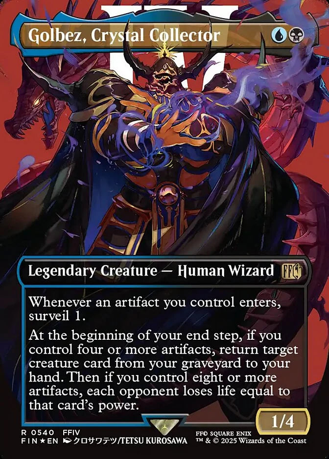 Golbez, Crystal Collector 540 Borderless Rare - MTG fin card