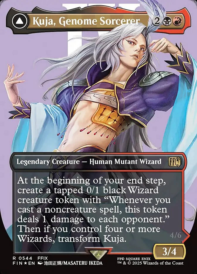 Kuja, Genome Sorcerer // Trance Kuja, Fate Defied 544 Borderless Rare - MTG fin card