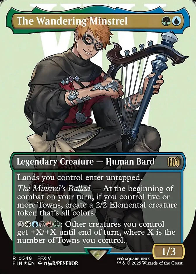 The Wandering Minstrel 548 Borderless Rare - MTG fin card