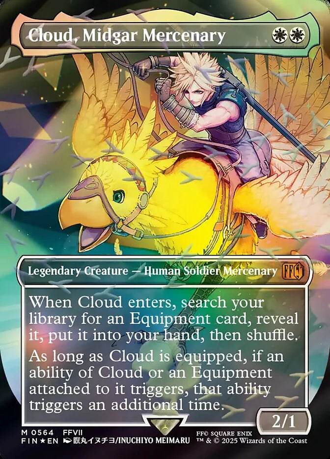 Cloud, Midgar Mercenary 564 Borderless Mythic - MTG fin card