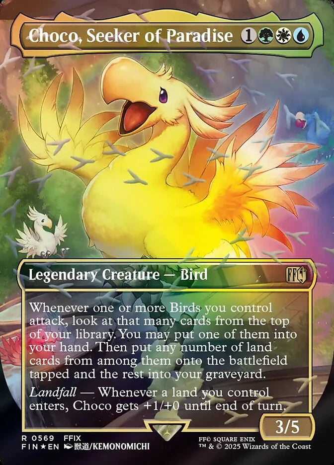 Choco, Seeker of Paradise 569 Borderless Rare - MTG fin card
