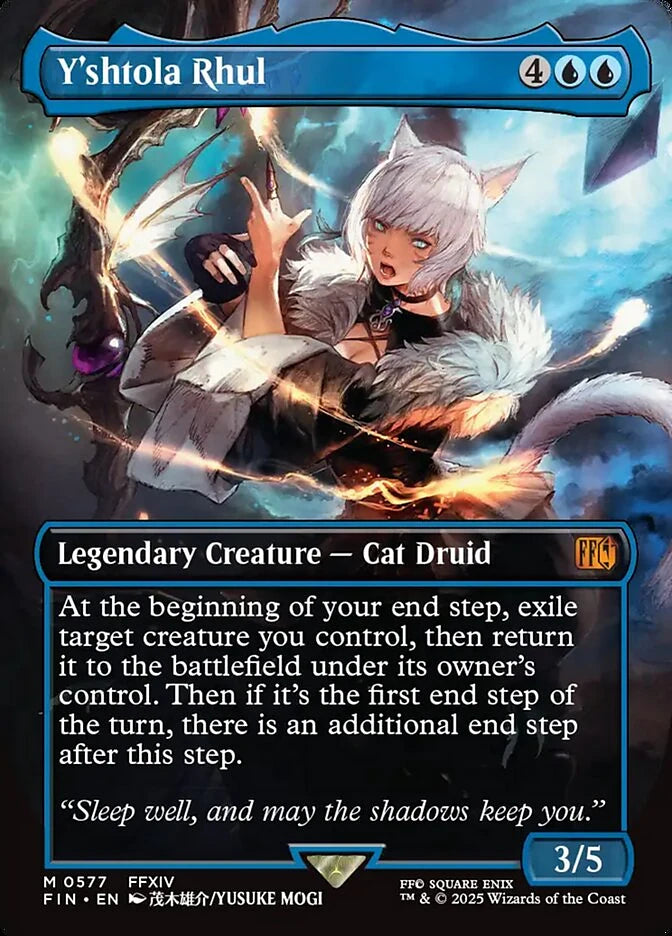 Y'shtola Rhul 577 Borderless Mythic - MTG fin card