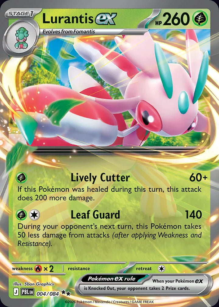 Lurantis ex 4 Double Rare (ex) - EN-me5 card